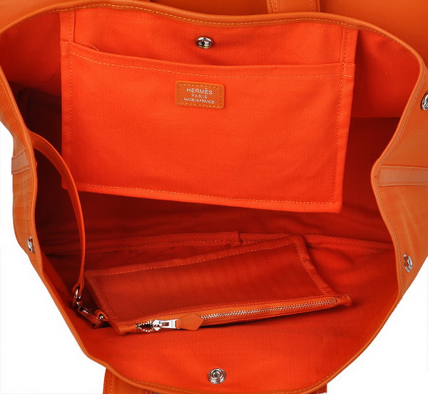 Best Hermes Canvas Handbags Orange 509001 - Click Image to Close